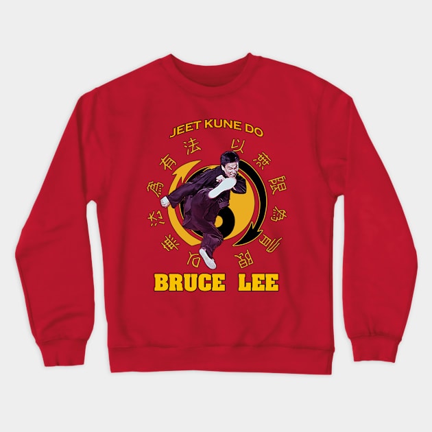 Jeet Kune Do Crewneck Sweatshirt by Fantasy Brush Designs